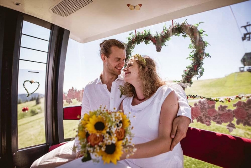 Hochzeitsfotografie Karlsruhe Seilbahn