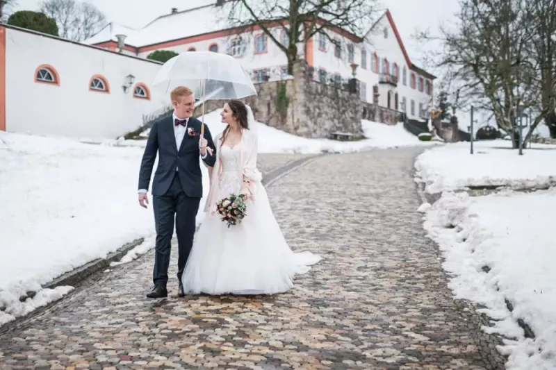 Hochzeitsfotograf Schliengen Schloss Bürgeln Winter