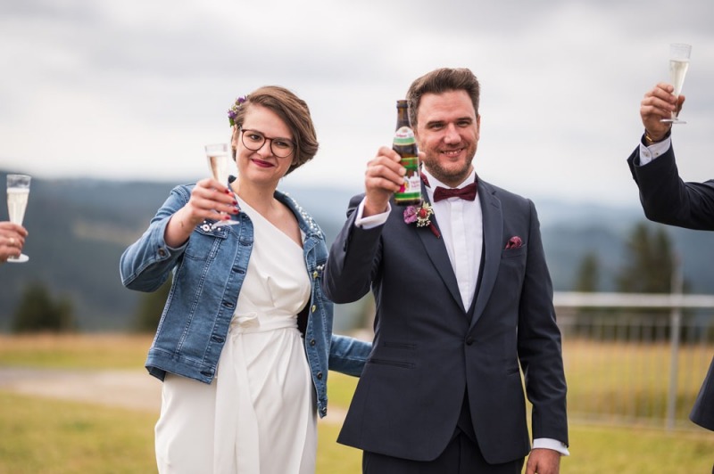 Hochzeit im Feldbergturm Sektempfang