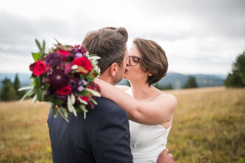 Hochzeitsofotograf Brautpaarshooting Schwarzwald Freiburg Feldbergturm