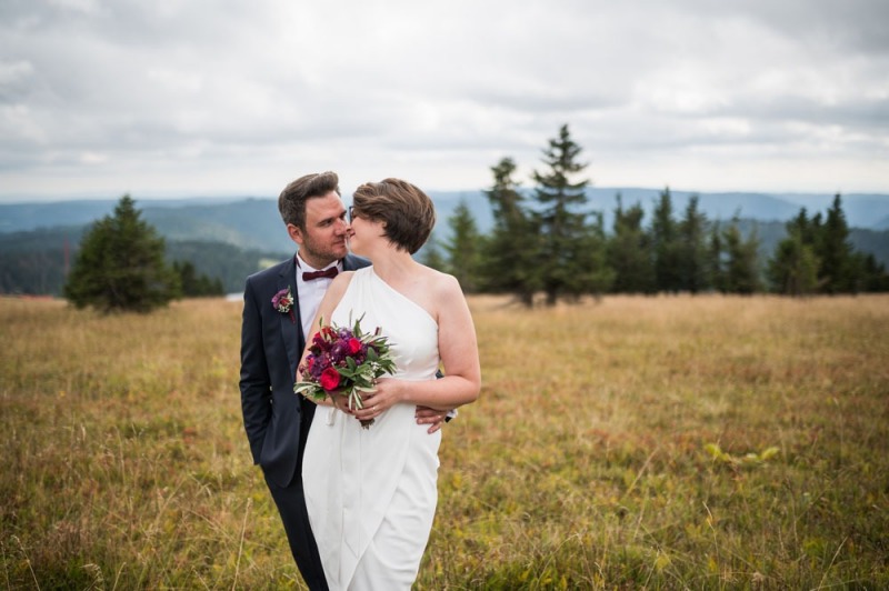 Hochzeitsofotograf Brautpaarshooting Schwarzwald Freiburg Feldbergturm