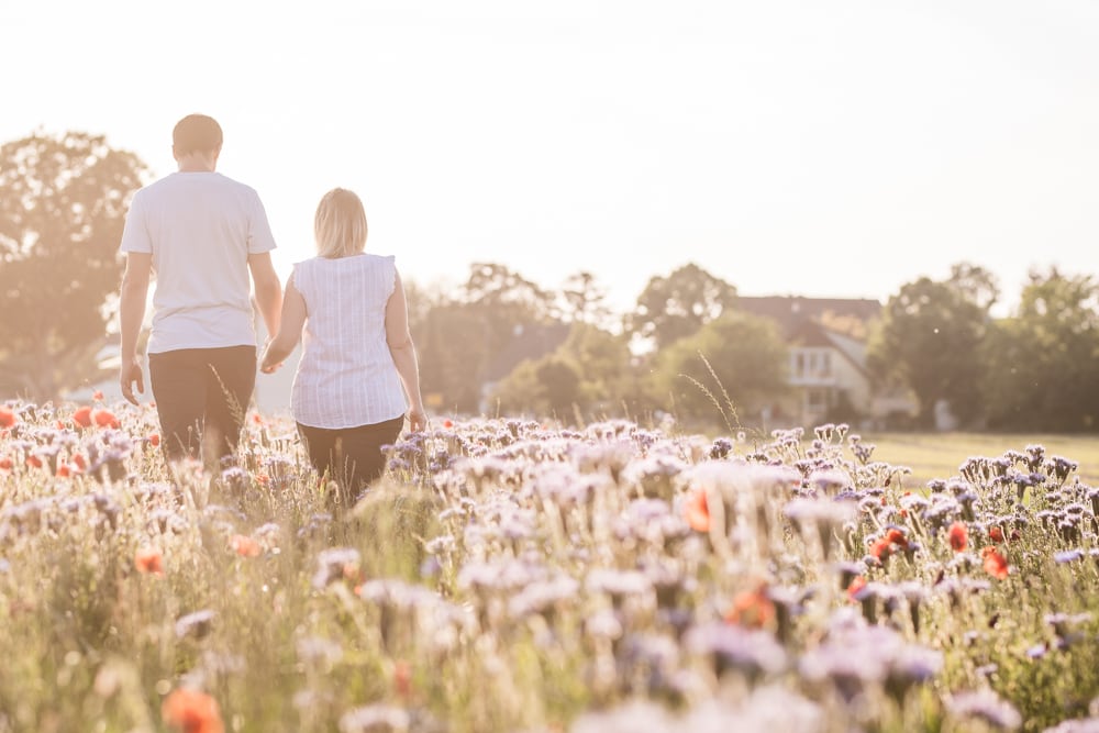 Paar Fotos Hochzeit Freiburg Sonnenuntergang